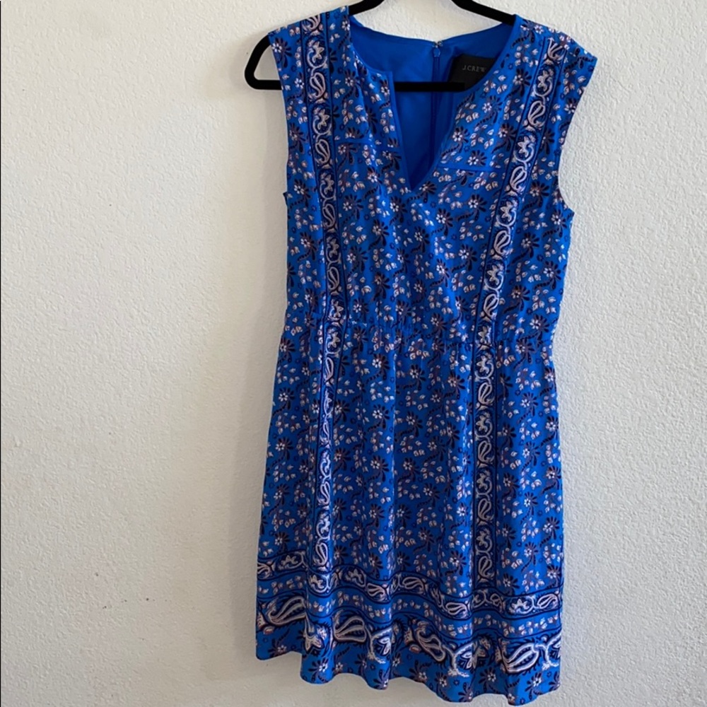 J Crew paisley print dress